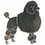 Eagle Emblems P00312 Pin-Dog, Poodle, Black (1")