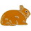 Eagle Emblems P00365 Pin-Rabbit, Dwarf, New- Zealand, Brown (1")