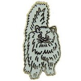 Eagle Emblems P00373 Pin-Cat, Persian, Cream (1