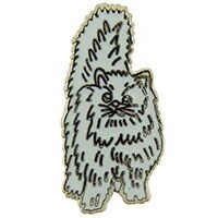 Eagle Emblems P00373 Pin-Cat, Persian, Cream (1")
