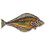 Eagle Emblems P00377 Pin-Fish, Halibut (1")