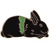 Eagle Emblems P00394 Pin-Rabbit, N.Z.Black (1