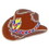 Eagle Emblems P00403 Pin-Cowboy, Hat, Brn (1")