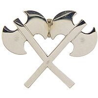 Eagle Emblems P00426 Pin-Battle Axes- X&#039;D (7/8")