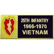 Eagle Emblems P00446 Pin-Viet,Bdg,025Th Inf.Dv 1966-1970, (1-1/8")
