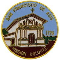 Eagle Emblems P00464 Pin-San Francisco Mission DOLORES, (1")