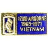 Eagle Emblems P00488 Pin-Viet,Bdg,173Rd Abn Div 1965-1971, (1-1/8