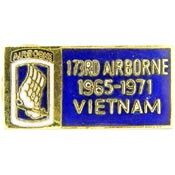 Eagle Emblems P00488 Pin-Viet,Bdg,173Rd Abn Div 1965-1971, (1-1/8")