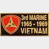 Eagle Emblems P00493 Pin-Viet,Bdg,003Rd Marine Div (1-1/8