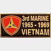 Eagle Emblems P00493 Pin-Viet,Bdg,003Rd Marine Div (1-1/8")