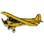 Eagle Emblems P00527 Pin-Apl, Piper Cub, Yellow (1-1/2")