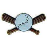 Eagle Emblems P00532 Pin-Baseball, Bats Crossed (1