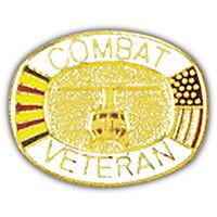 Eagle Emblems P00564 Pin-Viet,Combat Vet,Hel. (1")