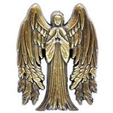 Eagle Emblems P00590 Pin-Angel Antique Gold (1