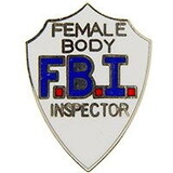 Eagle Emblems P00610 Pin-Fun, Fbi Female Body I (1