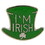 Eagle Emblems P00628 Pin-Hol,Irish,Hat,I&#039;M (1")