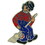 Eagle Emblems P00633 Pin-Clown,Broom (1")