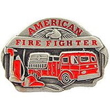 Eagle Emblems P00669 Pin-Fire, American Fire, Rd (1