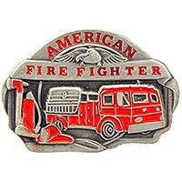 Eagle Emblems P00669 Pin-Fire, American Fire, Rd (1")