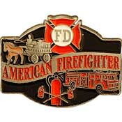 Eagle Emblems P00670 Pin-Fire,American Fire,Pw (1")