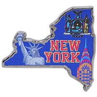 Eagle Emblems P00677 Pin-Ny, Statue Of Liberty Pwt. (1")
