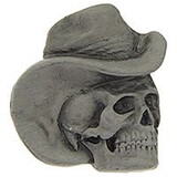 Eagle Emblems P00681 Pin-Skull,Cowboy Hat (7/8
