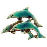 Eagle Emblems P00684 Pin-Dolphins, Colored (1