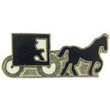 Eagle Emblems P00702 Pin-Horse,Buggy (1