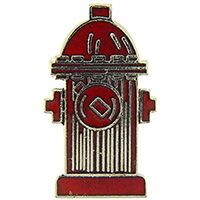 Eagle Emblems P00707 Pin-Fire, Hydrant, Red (1")
