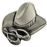 Eagle Emblems P00718 Pin-Cowboy, Hat/Spurs (1