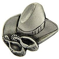 Eagle Emblems P00718 Pin-Cowboy,Hat/Spurs (7/8")