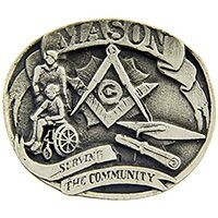 Eagle Emblems P00722 Pin-Org, Masonic Pewter (1")