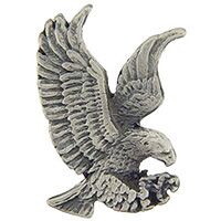 Eagle Emblems P00727 Pin-Eagle,Pewter (1")