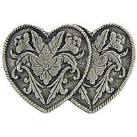 Eagle Emblems P00733 Pin-Hol, Heart, Two, Pwt (1")