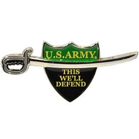 Eagle Emblems P00809 Pin-Sword,U.S.Army (1-5/8")