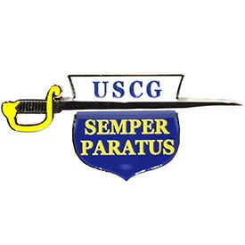 Eagle Emblems P00813 Pin-Sword,U.S.Coast Guard (1-5/8")