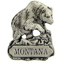 Eagle Emblems P00866 Pin-Montana,Bear (1")