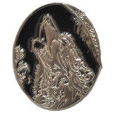 Eagle Emblems P00885 Pin-Wolf, Moon (1