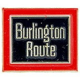 Eagle Emblems P01014 Pin-Rr,Burlington Route (1