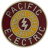 Eagle Emblems P01030 Pin-Rr,Pacific Electric (1")