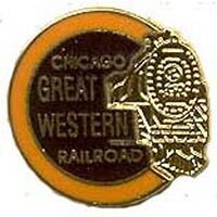 Eagle Emblems P01062 Pin-Rr, Chi Great Western (1")