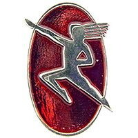 Eagle Emblems P01155 Pin-Rr,Hiawatha Logo (1")