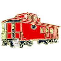Eagle Emblems P01199 Pin-Rr, Caboose, Red (1")