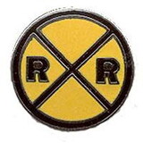 Eagle Emblems P01259 Pin-Rr, Crossing Sign (1