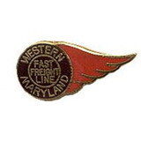 Eagle Emblems P01455 Pin-Rr,Western Md. Fast- (1