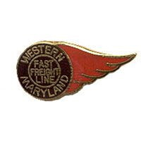 Eagle Emblems P01455 Pin-Rr,Western Md. Fast- (1")