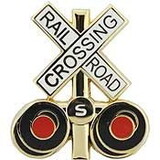 Eagle Emblems P01464 Pin-Rr, Crossing Sign (1