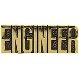 Eagle Emblems P01467 Pin-Engineer,Script (1-1/4