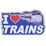 Eagle Emblems P01477 Pin-Rr, I Love Trains (1