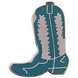 Eagle Emblems P01652 Pin-Cowboy, Boot, Lt.Blue (1